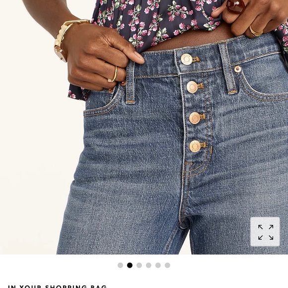 JCrew 10” demi boot button fly jeans - Picture 3 of 8